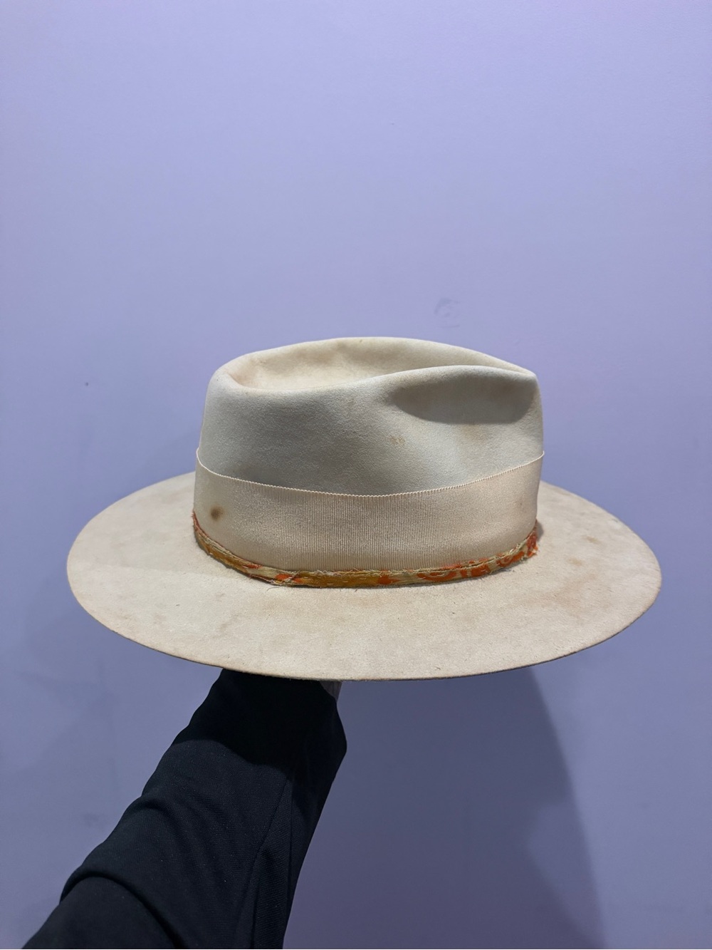 Nick Fouquet Cream Wide-Brim Fedora with Braided Accent - Picture 3 of 6
